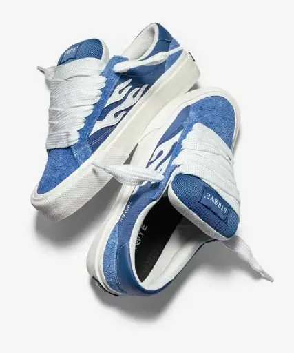 Vans old school wavy blue